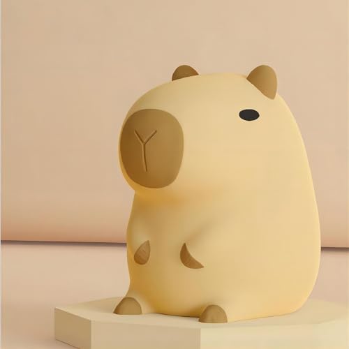 S NMT Cute Cartoon Capybara Silicone Night Light USB Rechargeable