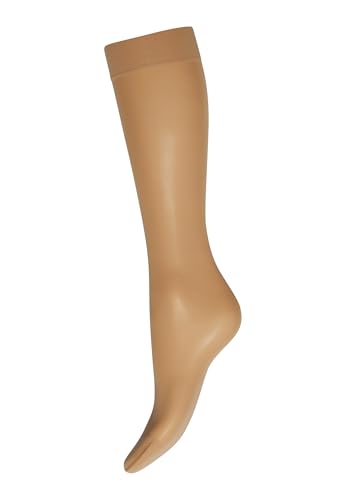 Image of Wolford Individual 10 Denier Knee-Highs Transparent For Women Sheer With Exceptional Smooth Soft Stretchable Comfort Band.