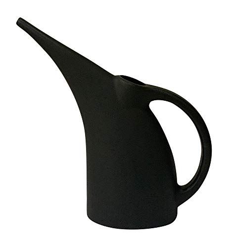 KP KOOL PRODUCTS (1 Pack) 1/2 Gallon Plant Watering can - Mini Watering can - Indoor Watering can - Watering can for Outdoor Plants - Flower Watering can - BPA Free (Black)