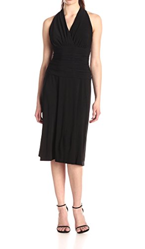 Nine West Women's Halter Ruched Waist Madelyn Dress