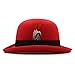 Produktbild MNBY Filzhut Bowler Männer Frauen Oval Top Federband Bowler Hüte Retro Rolle Rim Derby Cap Sunhat Party Street Stil Winter Outdoor (Color : Red, Size : 58-59cm)