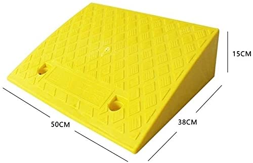 Rampa curb para entrada, 50x38x15 cm, color amarillo miniatura 2