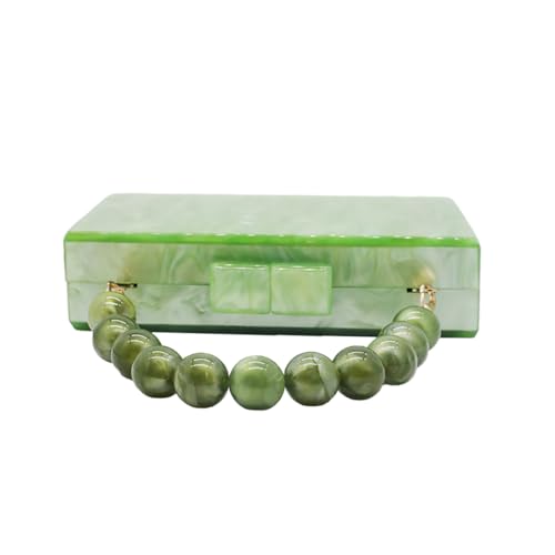 Women Acrylic Evening Clutch Bag Marbling Purse Handbag Stylish Pearl Chain Evening Bag for Wedding Cocktail Party4