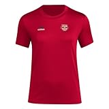 adidas Women's New York Red Bulls MLS Short Sleeve T-Shirt, Team Power Red/New York Red Bulls, X-Large Tall