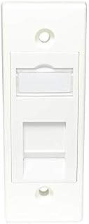 Cat6 RJ45 Outlet in White Architrave Faceplate