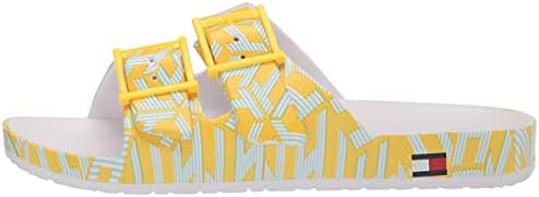Tommy Hilfiger Women's JELZ Slide Sandal, Yellow, 7 | Image 7