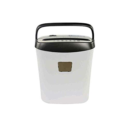 Destructeur de documents 10 feuilles blanc coupe croisée anti-bourrage