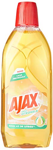 Limpador Diluível Ajax Fresh, Citronela, 500 ml (Pacote de 1)