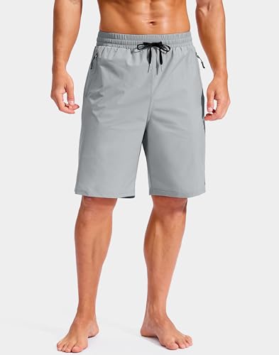 Image of G Gradual Mens Swim Trunks with Compression Liner 7 inch /9'' Quick Dry Board Shorts Swimsuit Bathing Suit for Men Zipper Pockets
