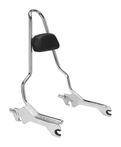 Porte bagage moto FLSB FXLR FXLRS FXLRST sissy bar amovible avec dossier passager arrière chrome