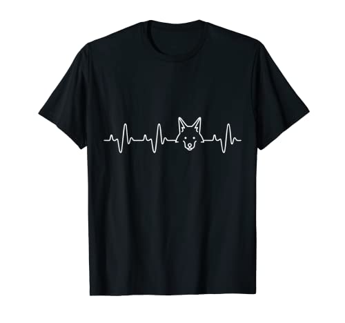 Fox Heartbeat EKG Pulse Fox Amante degli animali Maglietta