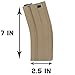 G&G Armament G&G Airsoft 450rd GR15 / GR16 / M4 / M16 Metal High Capacity AEG Hi-Cap Magazine, Tan