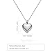 RIPFEVURN Cremation Jewelry Tiny Heart Urn Necklaces for Ashes for Women Men Stainless Steel Small Urn Locket for Human Ashes Holder Memorial Keepsake Pendant(Silver)