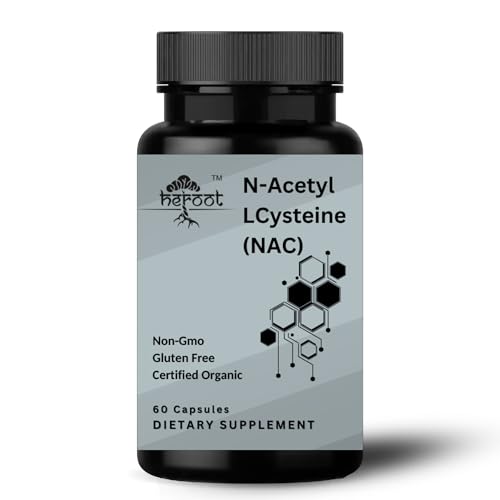 Heroot N-Acetyl L-Cysteine (NAC) 500mg | 60 Vegan Capsules | Natural Supplement (Pack of 120)