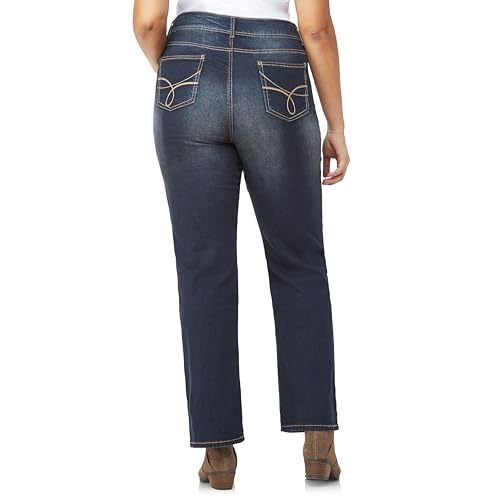 Image of WallFlower Luscious Curvy Bootcut Jeans for Women, Mid-Rise Insta Stretch Denim, Size-Inclusive Juniors Jeans