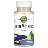 KAL Trace Minerals, 10 mg Mineral Supplements, Natural Lime Flavor Trace Minerals Supplements, Instant Dissolve ActivMelt Tablets for Optimal Trace Mineral Absorption, 90 Servings, 90 Micro Tablets