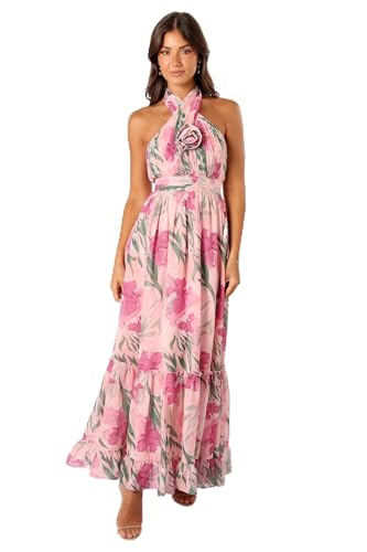 Image of Petal & Pup Women's Lennon Halterneck Maxi Dress