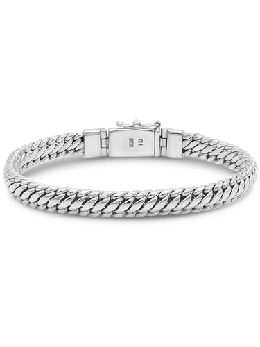 DEVATA Bali Dragon Bone Sterling Silver 925 Chain Bracelet for Women & Men