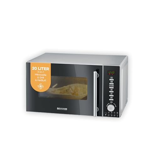 SEVERIN 3-in-1 Mikrowelle mit Grill und Heißluftfunktion,...