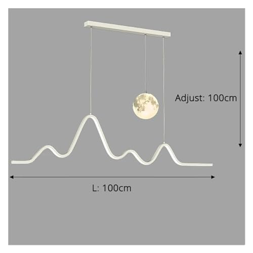 Lustre salon moderne à intensité variable avec LED intégrées pour un éclairage sur mesure - 3