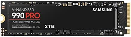 Samsung 990 PRO SSD 2TB PCIe 4.0 M.2 Internal SSD, Seq. Read Speeds Up to 7,450 MB/s for High End Computing, Gaming, Video Editing and Heavy Duty Workstations, MZ-V9P2T0BW