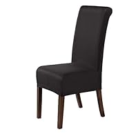 Scheffler-Home Stretch Stoelhoes Marie/Set van 2 Elastische Stoelhoezen/Stoelbekleding Vrijdragende Stoelen/Microvezel Spanhoes met Elastische Band Elegante Stoelhoezen