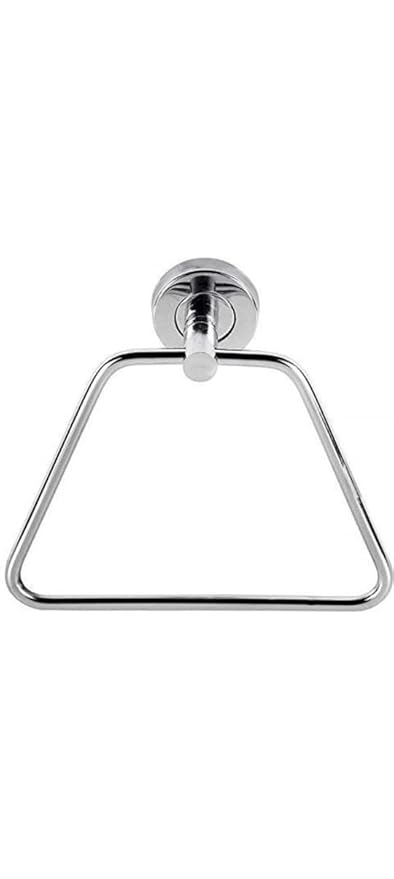 UNIKITCH Stainless Steel Towel Ring for Bathroom/Wash Basin/Napkin-Towel Hanger/Bathroom Accessories (Chrome-Rectangle) - Pack of 1
