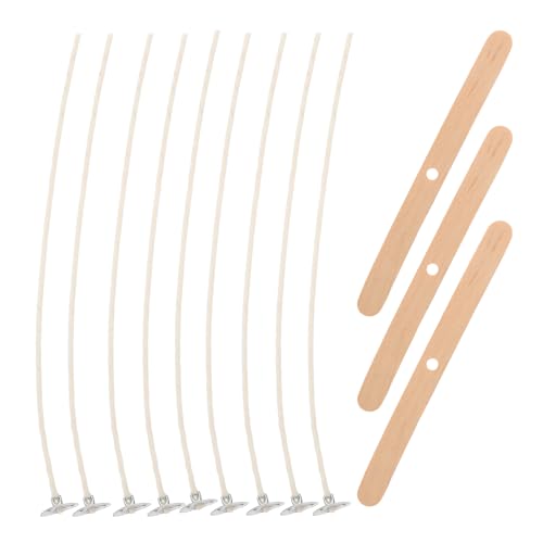 Repuestos de mechas para velas 160 unidades 15 cm madera