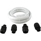 Pentair 353020 White Quick Disc Hose Replacement Kit Pool/Spa Pump and Cleaners