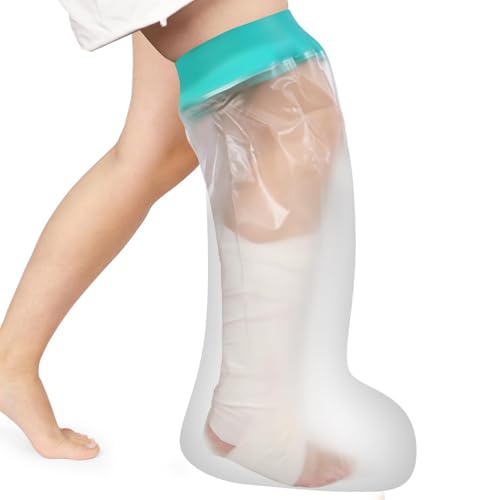 ANHORTS Protector Escayola brazo adulto, Funda Escayola pierna, Funda protectora venda para Ducha, Reutilizable Protector estanco para Tatuaje, Vendajes, Heridas
