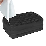 de pañuelos para Coche | de Piel sintética, para pañuelos | destinada a SUV, Camiones, Asiento Trasero, Consola, hogar y Restaurante