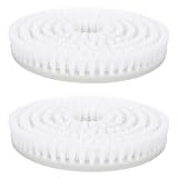 Healeved 2 Stück Dampfmopp-Pad-Bürstenkopf - Kompatibel mit Shark S7000 S7001 S8201 - Dampfreiniger-Scheuerkopf mit Nylonborsten für Hartholz- und Fliesenböden