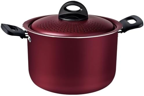 ESPAGUETEIRA 22CM 5,7L LORETO VERMELHO - ALUMINIO COM REVESTIMENT...