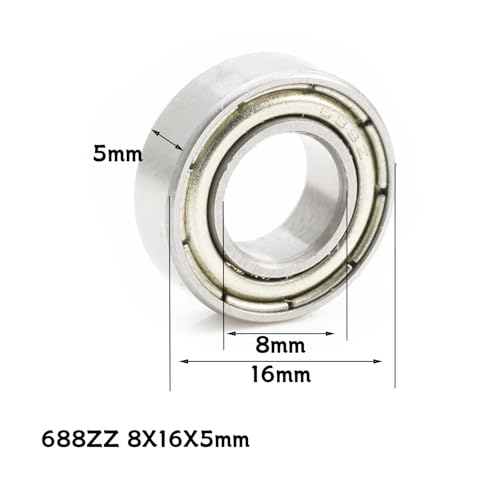 Rodamientos 688ZZ de bolas miniatura en pack de 40 piezas para motores 2