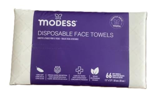 Disposable Face Towels, Ultra Soft, Vegan, Clinically Tested, 66 Count, 7.1 x 7.9 Inches (66) image 3