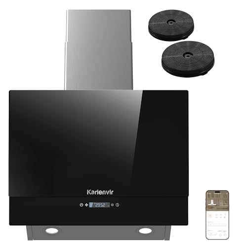 60cm Einbaubar Dunstabzugshaube Seitenansaugung, 500 m³/h Saugleistung, A++ Energieeffizienz, 430...