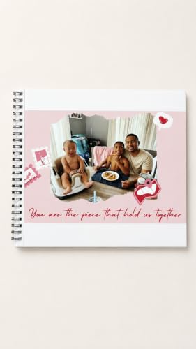 Image of HBH Birthday Keepsake Album with Custom Photos Memory Scrapbook | Customized Photo Frame