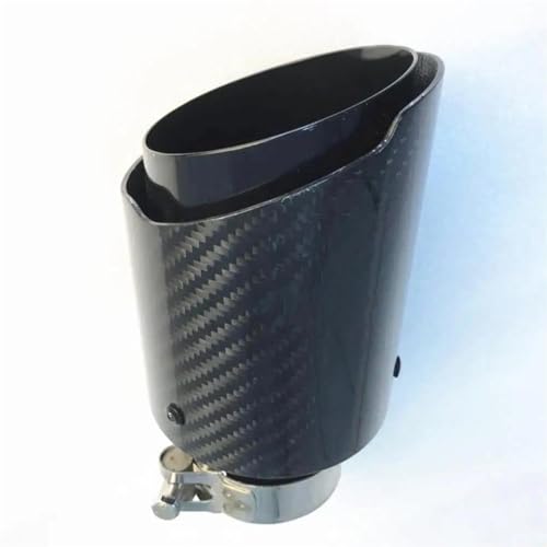Tuyau d'échappement universel double pour corriger le style d'origine 54-89mm