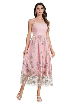 dress with embroidery flowers