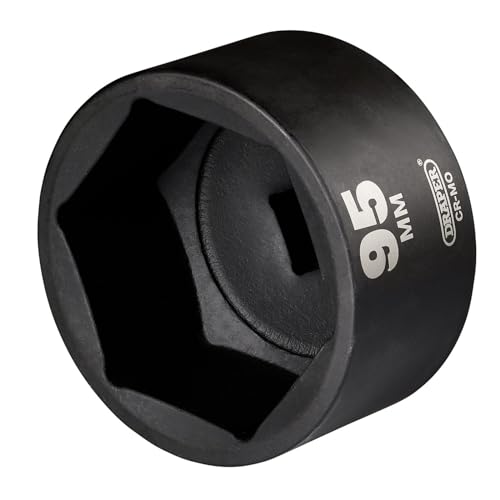 Image of Draper HI-TORQ Impact Socket, 1" Square Drive, 95mm - 08509-6-Point CR-MO Steel