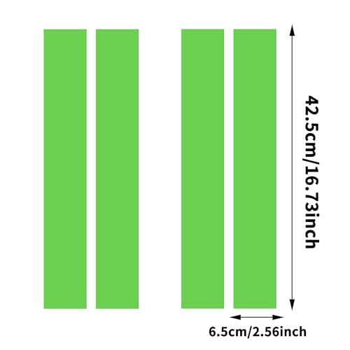 Image of TOMALL 2 Pair Racing Sport Stripe Vinyl Decals for Car Fender Hood Bumper Trunk Auto Stripe Graphic Stickers Decorations for Pickup Vehicle SUV Truck Off-Road (Green)