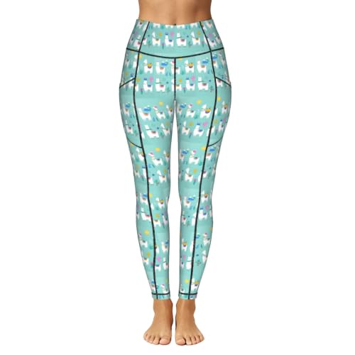 Pantalones de yoga para mujer elásticos de entrenamiento con estampado 2