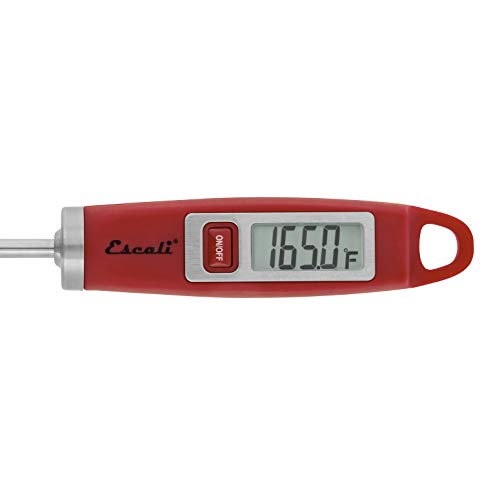 DH1 Gourmet Digital Meat Thermometer with Extra Long Probe, NSF Certified, Red