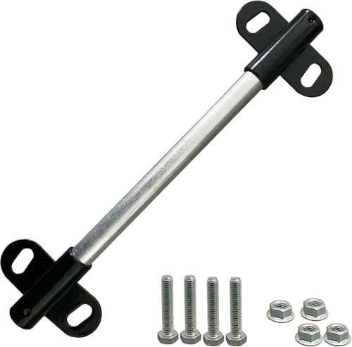 1 Set Wheelbarrow Axle Bracket Set Compatible with 5/8 Hole Wheelbarrow Axles Including Heavy-Duty Wheelbarrows Spare Parts 10 inch Wheelbarrows axles and 3.3 x 2.1 inch Brackets