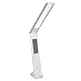 Produktbild ONVAYA LED Tischlampe WTG-1001 | 29 LED | 3 W | weiß | faltbar | wiederaufladbar | 3 Einstellmodi | dimmbar | Digitaldisplay | Uhr | Wecker | Kalender | Thermometer | Nachtlicht in Basisstation