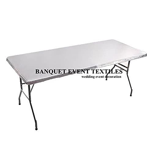 Matalic Spandex Obrus Prostokątny Rozciągliwy Obrus Obrus Ślubny Obrus Wydarzenie Dekoracja hotelu - złoty, 152 cm dł. x 76 cm szer