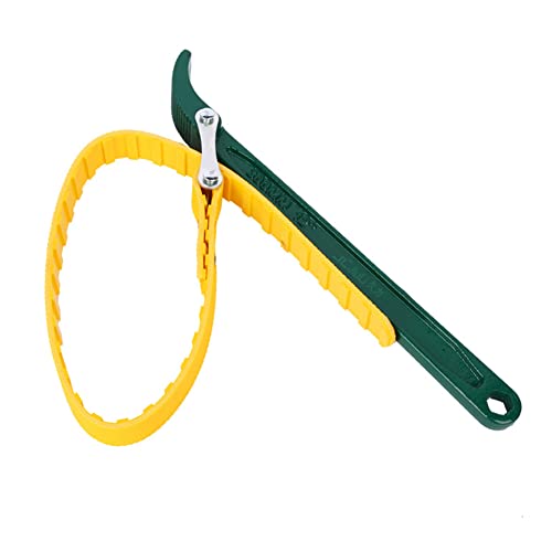 Aiweijia Sangle de Filtre à Huile Clé ouvre-Porte,Sangle de Ceinture Polyvalente Clé Plomberie, Tubes réglables Outil à Main de Retrait Cover