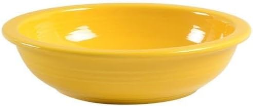 Fiesta Individual Pasta Bowl, 8.375" 32oz Durable Ceramic, Lead-Safe, Dishwasher/Microwave/Oven Safe Made in USA Dinnerware - Daffodil