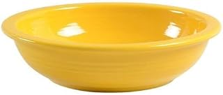 Fiesta® Individual Pasta Bowl, 8.375" (32oz) – Durable Ceramic, Lead-Safe, Dishwasher/Microwave/Oven Safe – Made in USA Dinnerware - Daffodil