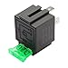 A-Premium 12V 30A 4-Pin SPST Relay with Wiring Harness Socket & Iron Bracket & Fuse Fused Compatible with Automotive Car Truck Marine Boat (5-PC Set)